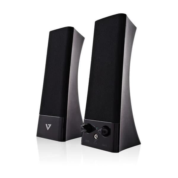 PC-højttalere V7 SP2500-USB-6N Sort 10 W