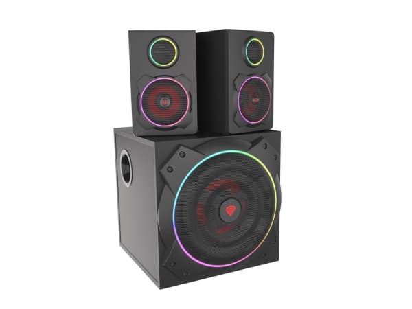 Genesis Helium 800BT - Högtalarsystem - för persondator - 2.1-kanals - trådlös - Bluetooth - 60 Watt (Total) - svart