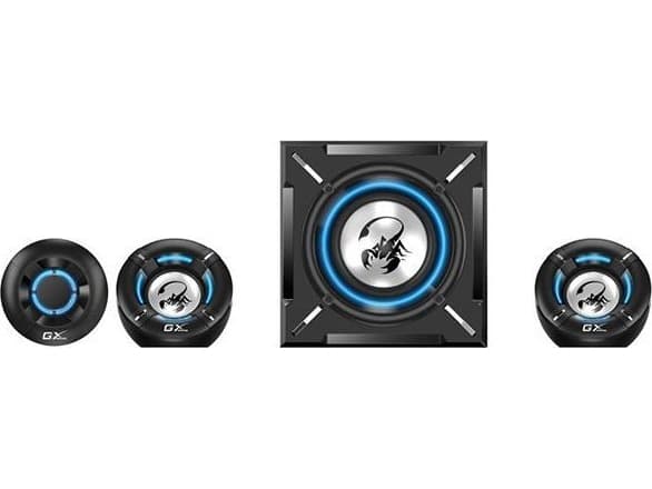 Computer speakers Genius Genius speakers SW-G2.1 1000, 2.1, 26W, black, volume control, 3.5 mm jack, 60Hz~20kHz