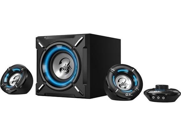 Computer speakers Genius Genius speakers SW-G2.1 1000, 2.1, 26W, black, volume control, 3.5 mm jack, 60Hz~20kHz