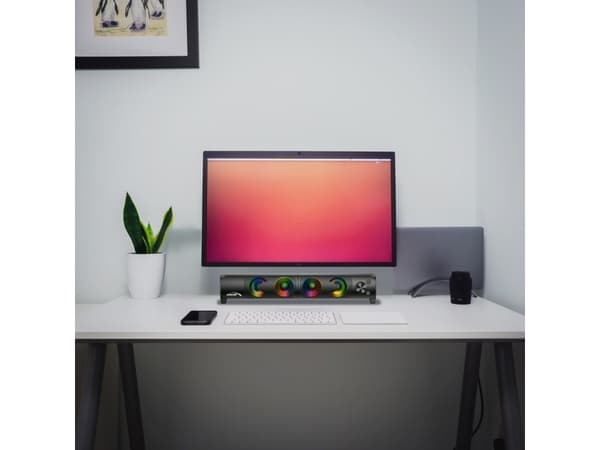Datamaskinhøyttalere Audiocore 3Wx2 soundbar datahøyttalere, LED, USB 5v