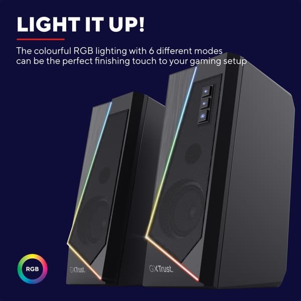 Trust GXT 609 Zoxa RGB Gaming speake