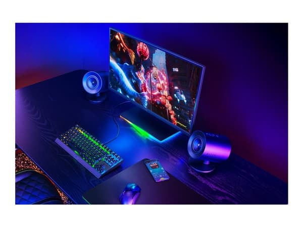 Razer Nommo V2 X, Koko alue, 2.0 kanavaa, Langallinen & langaton, 75 - 20000 Hz, Musta