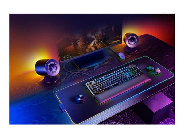 Razer Nommo V2 Pro, Koko alue, 2.1 kanavaa, Langallinen & langaton, 40 - 20000 Hz, Musta