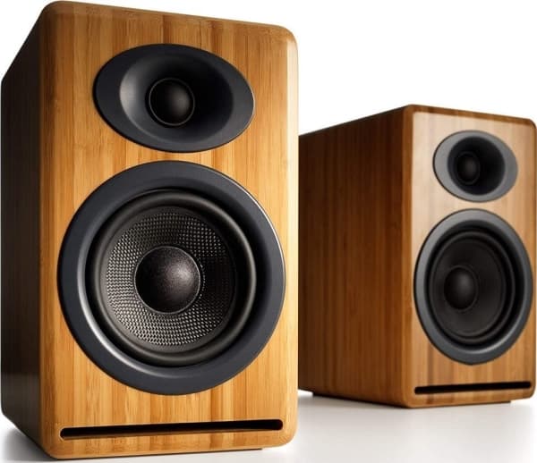 Audioengine P4 - Høyttalere - toveis - solid karbonisert bambus