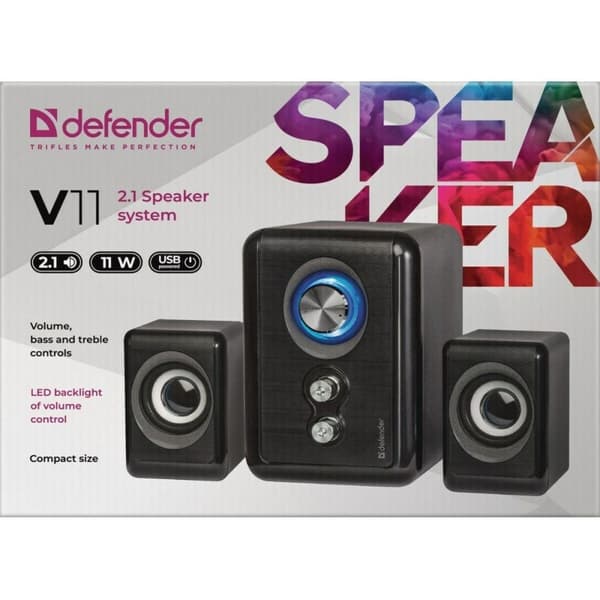 PC-kaiuttimet Defender V11 Musta