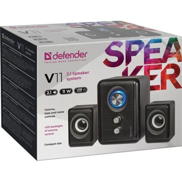 PC-kaiuttimet Defender V11 Musta