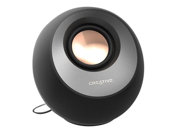 Creative Pebble Pro - Högtalare - för persondator - 2.0-kanals - trådlös - Bluetooth - USB - 30 Watt (Total) - alpingrön