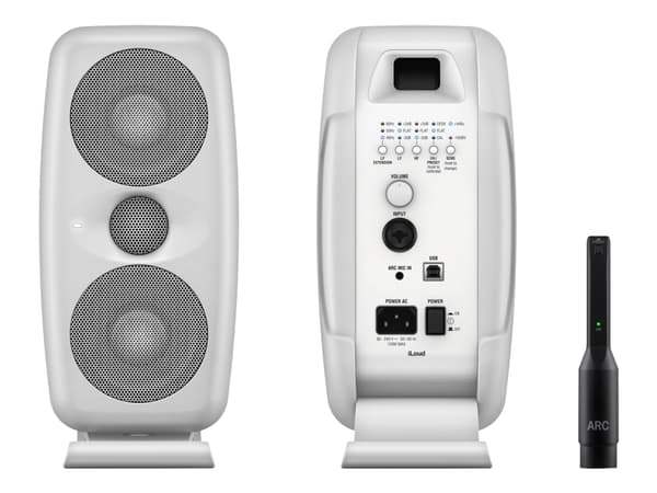 IK Multimedia iLoud MTM - Bildskärmshögtalare - 100 Watt - 2-vägs - vit