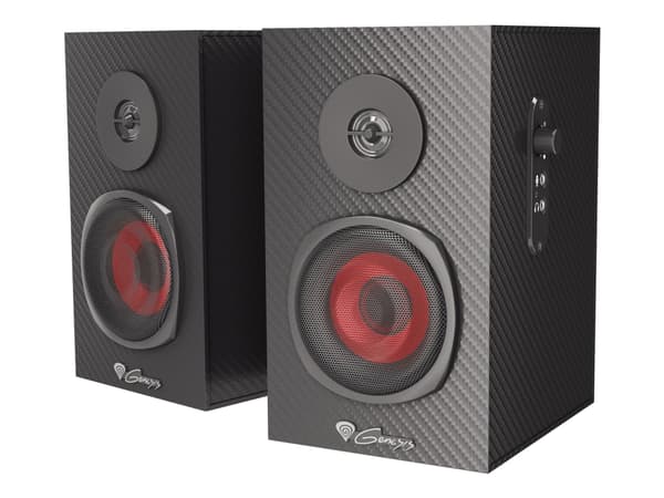 GENESIS Helium 200, 2.0 kanavaa, Langallinen, 10 W, 20 - 20000 Hz, Musta, Punainen