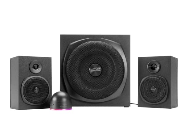 SPEEDLINK GRAVITY LT 2.1, 2.1 channels, 40 W, Universal, Black, 1.5 m, 40 - 20000 Hz