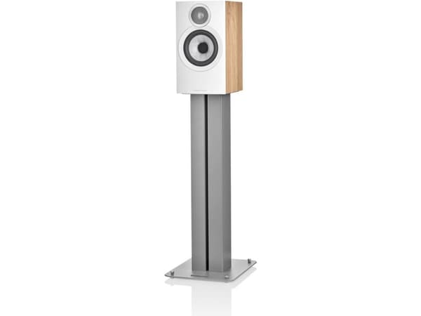 B&W 607 S3 pedestal speaker, 1 pc, white/oak
