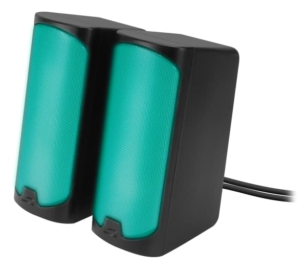 SPEEDLINK TONOS RGB, 2.0 kanaler, Ledning & Trådløs, 6 W, 100 - 20000 Hz, 4 O, Sort