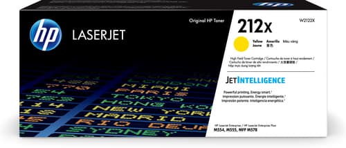 HP 212X HIGH YIELD YELLOW ORIG/LASERJET TONER CARTRIDGE