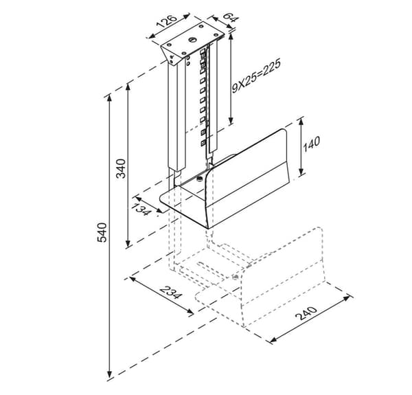 Neomounts CPU-D200SILVER CPU holder - max 30 kg - universal