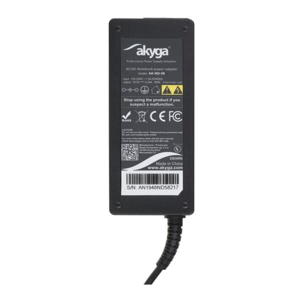 Computer oplader Akyga 65 W til hurtig og effektiv opladning - AK-ND-58