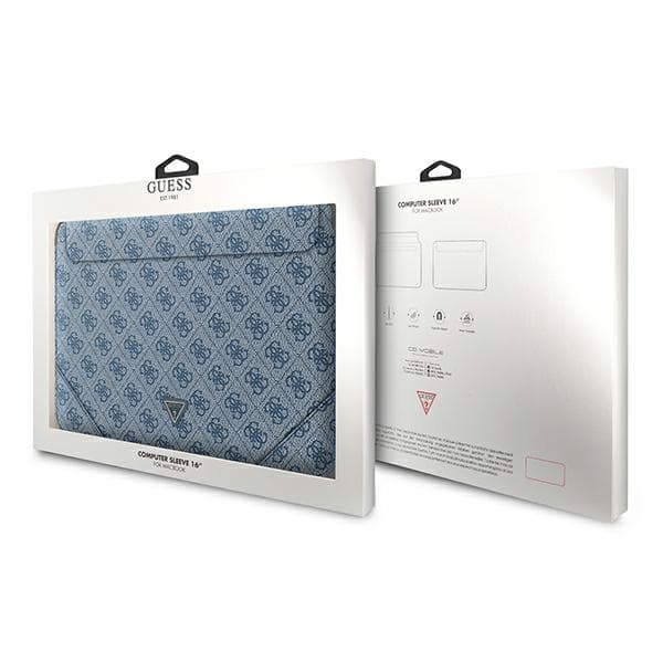 Guess 4G Uptown Triangle Logo Sleeve - 16" notebookfodral (blå)