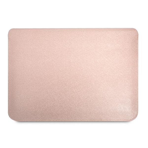 Guess Saffiano Triangle Logo Sleeve - 16" notebookfodral (rosa)