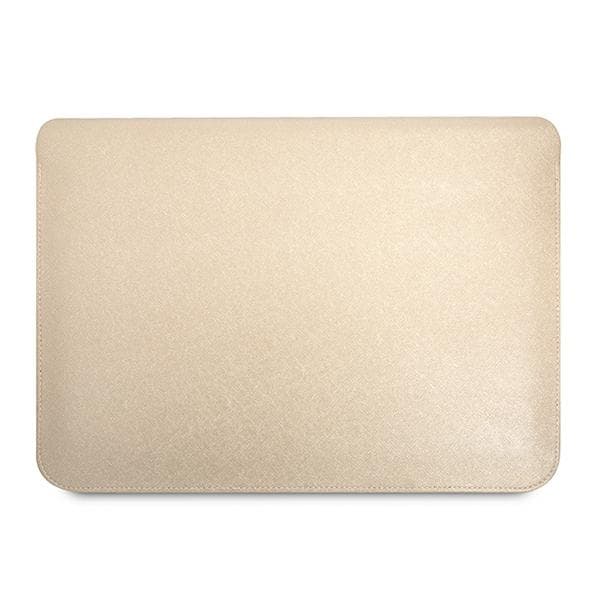 Guess Saffiano Triangle Logo Sleeve - Notebook taske 13" / 14" (beige)