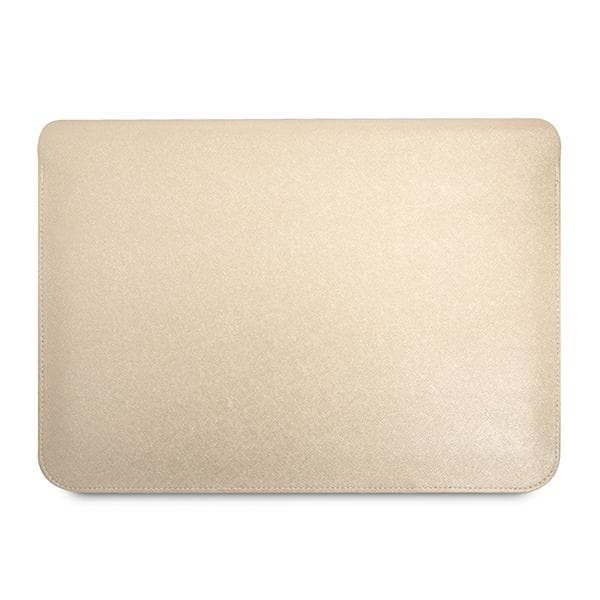 Guess Saffiano Triangle Logo Sleeve - 16" notebook-etui (beige)