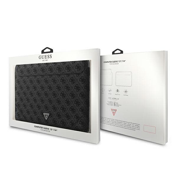 Guess 4G Uptown Triangle Logo Sleeve - Notebookfodral 13" / 14" (svart)