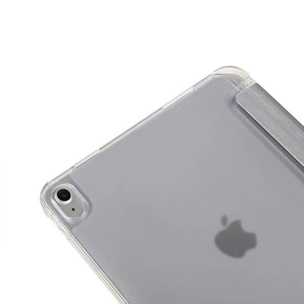 Tucano Satin-etui – etui til iPad 10,9" (2022) m/magnet & stand up med Apple Pencilholder (sølv)