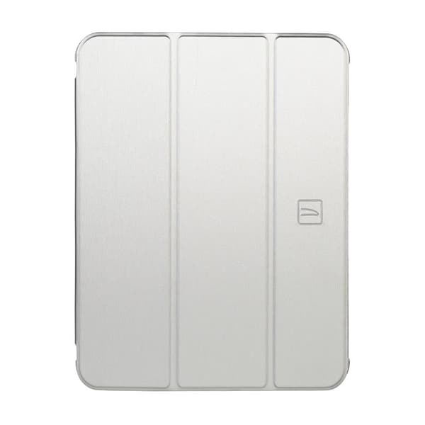 Tucano Satin-etui – etui til iPad 10,9" (2022) m/magnet & stand up med Apple Pencilholder (sølv)