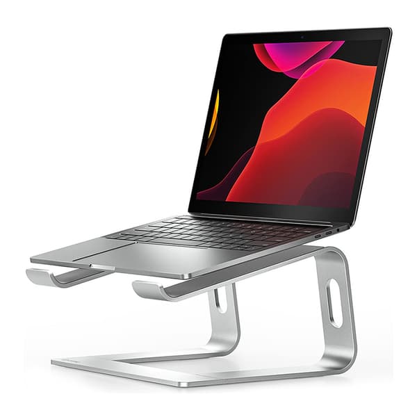 Crong AluBench – aluminiumsholder til bærbar computer (sølv)