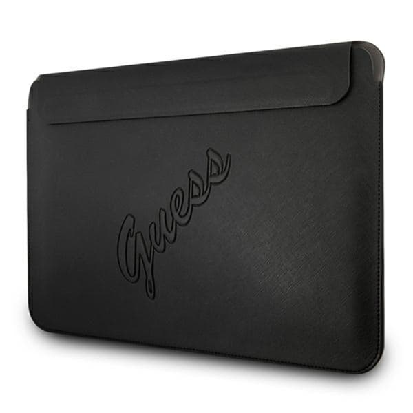 Guess Saffiano Script Computer Sleeve - 13" notebook taske (sort)