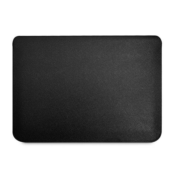 Guess Saffiano Triangle Logo Sleeve - Notebook taske 13" / 14" (sort)