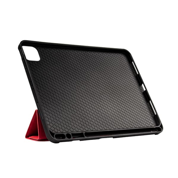 Crong FlexFolio – kotelo iPad Pro 11" (2022-2021) / iPad Air 10,9" (5-4 gen.) Apple Pencil -toiminnolla (punainen)
