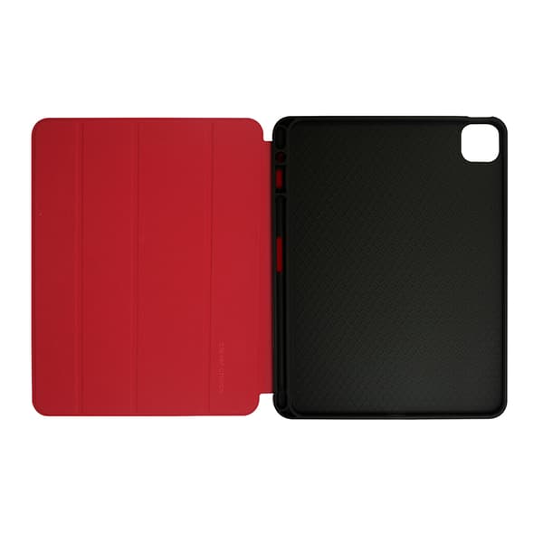Crong FlexFolio – kotelo iPad Pro 11" (2022-2021) / iPad Air 10,9" (5-4 gen.) Apple Pencil -toiminnolla (punainen)