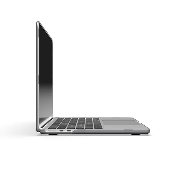 Moshi iGlaze Hardshell -kotelo - MacBook Air 13,6" M3 (2024) / M2 (2022) kansi (Stealth Black)
