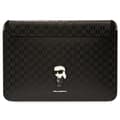 Miniatyrbillede 1 af 4: Karl Lagerfeld NFT Saffiano Monogram Ikonik Karl Sleeve - 14" notebook-etui (sort)