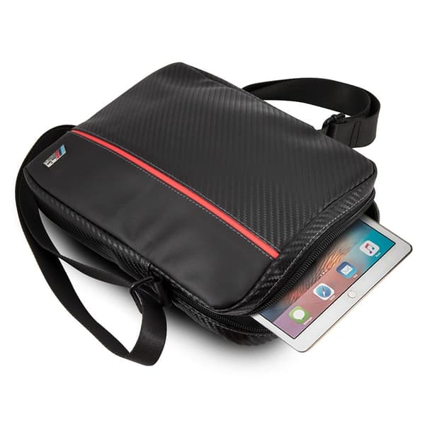 BMW Urban Collection - 10" tablettväska (Carbon/Red Strips)