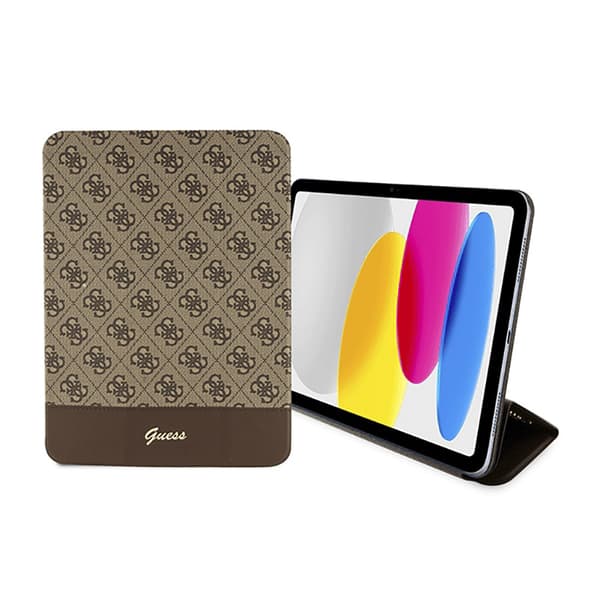 Guess 4G Stripe Allover - iPad 10,9" fodral (2022) (brunt)