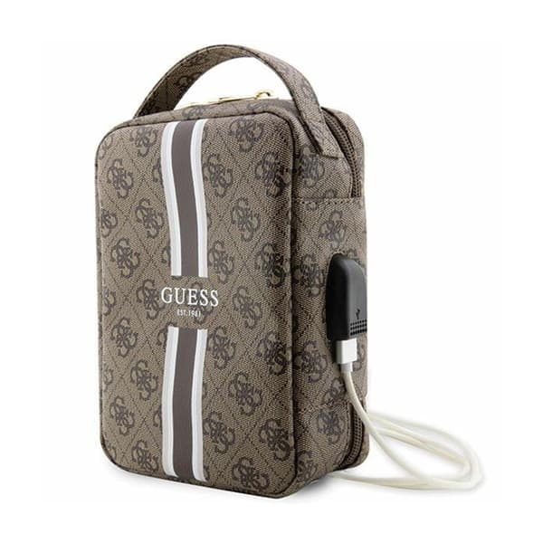 Guess 4G Printed Stripes Travel Universal Taske - Tilbehør Organizer (brun)