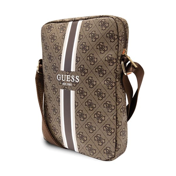 Guess 4G Stripes tablettaske - 10" tablettaske (brun)