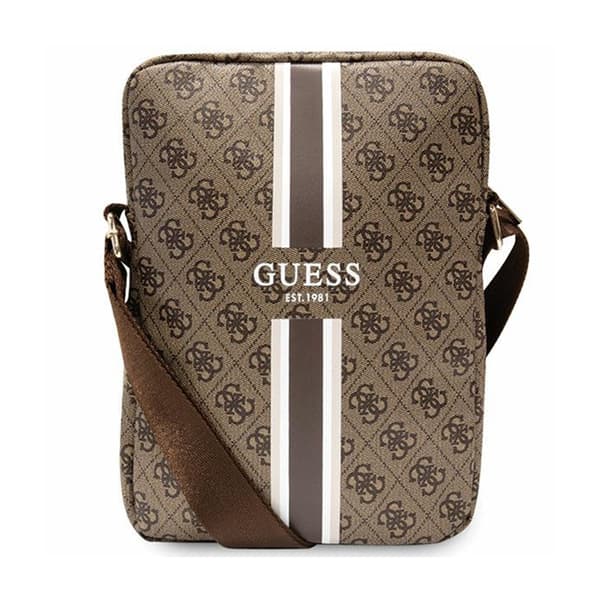 Guess 4G Stripes tablettaske - 10" tablettaske (brun)