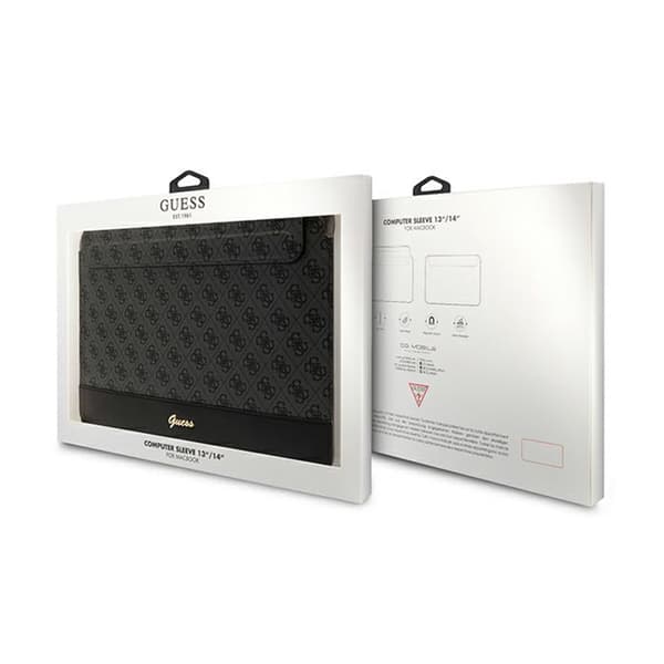 Guess 4G Stripe Metal Logo Computer Sleeve - 14" Notebook Sleeve (Sort)