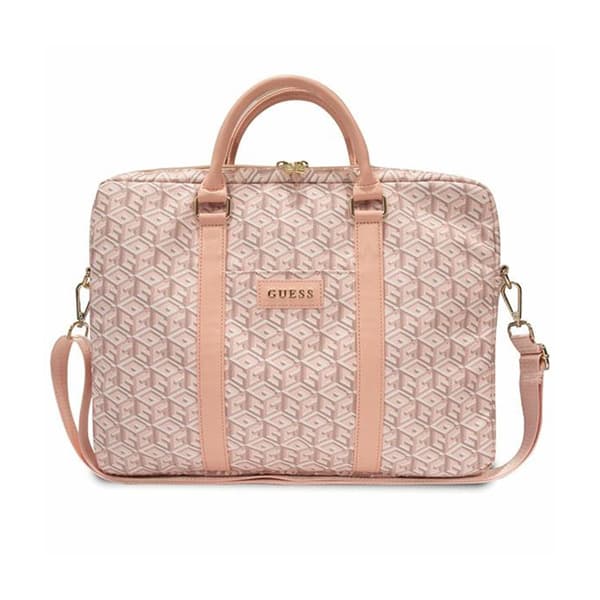 Guess GCube Stripes datorväska - 16" notebookväska (rosa)