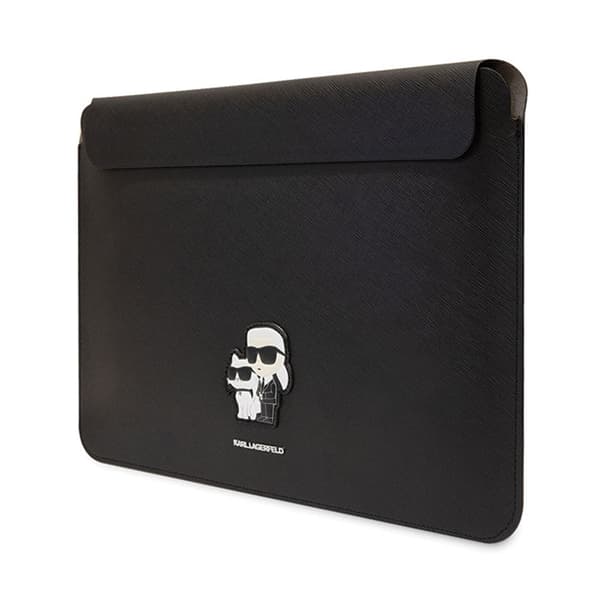 Karl Lagerfeld NFT Saffiano Karl & Choupette Sleeve - 14" notebook-etui (sort)