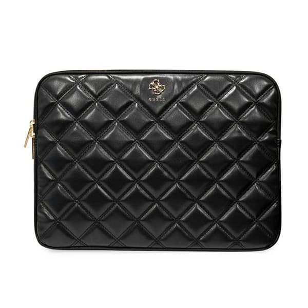 Guess Quiltet 4G Sleeve - Notebook taske 13" / 14" (sort)