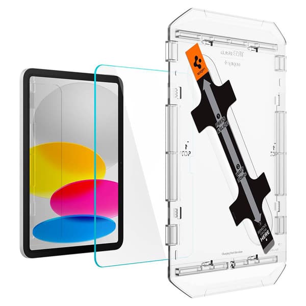 Spigen GLAS.TR EZ FIT - Karkaistu lasi Apple iPad 10,9":lle (2022) (läpinäkyvä)