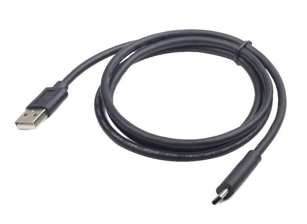 GEMBIRD CCP-USB2-AMCM-6-kaapeli (USB 2,0 M - USB-tyyppi CM; 1,8 m; musta)