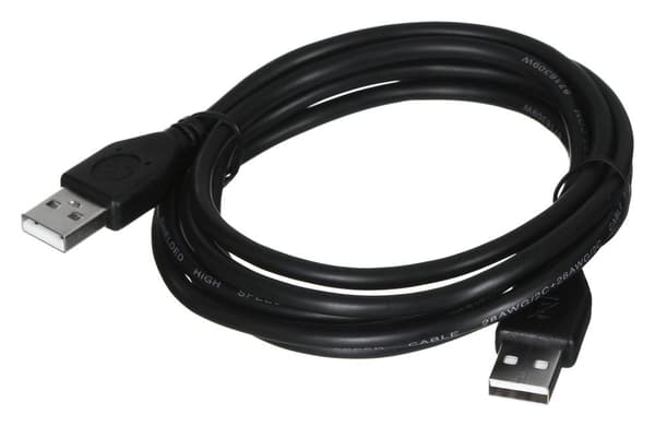 GEMBIRD CCP-USB2-AMAM-6 kaapeli (USB 2.0 tyyppi AM - USB 2.0 tyyppi AM; 1,8 m; musta)
