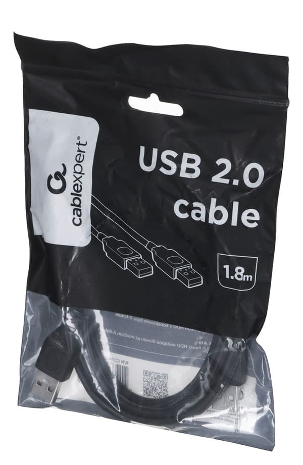 GEMBIRD CCP-USB2-AMAM-6 kaapeli (USB 2.0 tyyppi AM - USB 2.0 tyyppi AM; 1,8 m; musta)