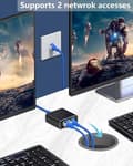 Miniatyrbild 5 av 10: LAN SPLITTER 1x2 ADAPTER SPLITTER RJ45 GIGABIT
