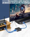 Miniatyrbild 6 av 10: LAN SPLITTER 1x2 ADAPTER SPLITTER RJ45 GIGABIT