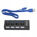 Miniatyrbild 3 av 6: USB 3.0 HUB 4 portar x4 SPLITTER Splitter